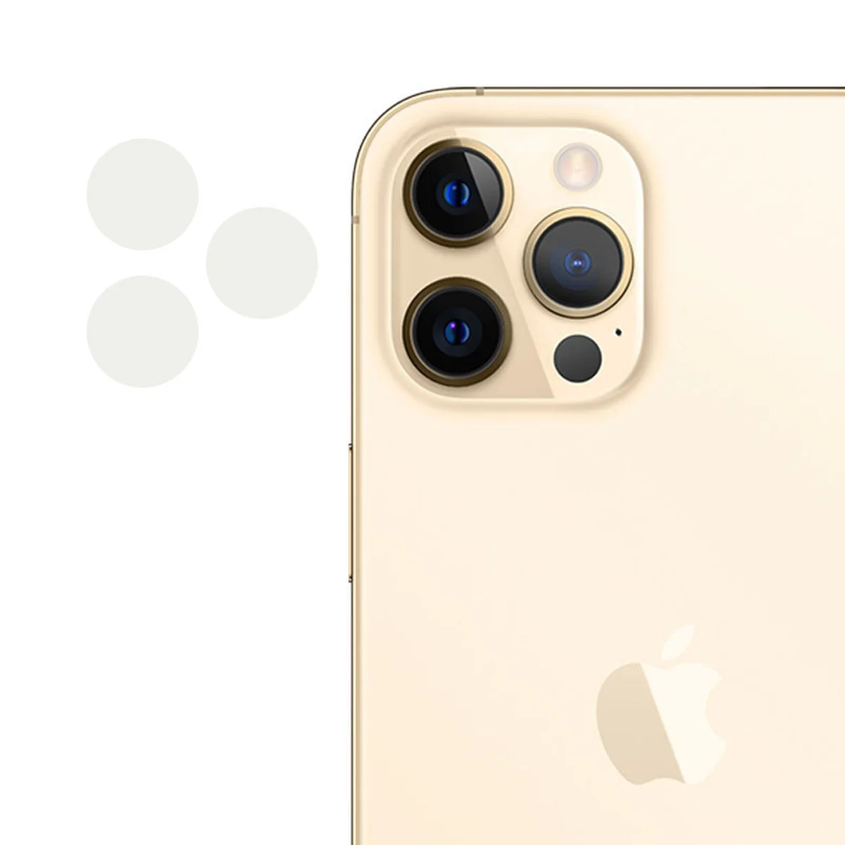 Гнучке захисне скло 0.18mm на камеру для Apple iPhone 12 Pro Max (6.7 ") Прозорий