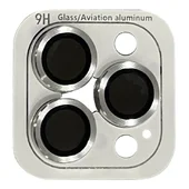 Защитное стекло Metal Classic на камеру (в упак.) для Apple iPhone 12 Pro Max Серебряный / Silver