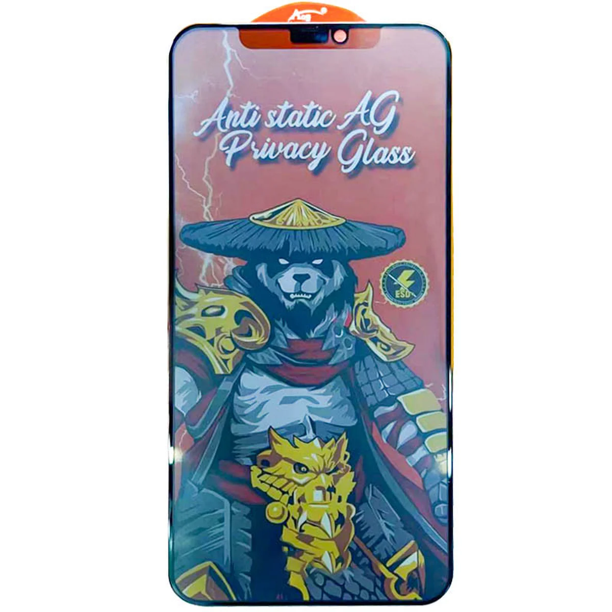 Захисне скло Privacy 5D Matte Anti-Static (тех.пак) для Apple iPhone 12 Pro Max (6.7") Чорний