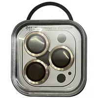 Захисне скло Metal Classic на камеру (в упак.) Apple iPhone 12 Pro Max Золотий / Gold
