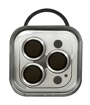 Захисне скло Metal Classic на камеру (в упак.) Apple iPhone 12 Pro Max Срібний / Silver