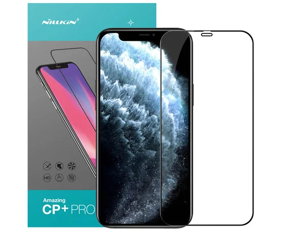 Защитное стекло Nillkin (CP+PRO) для Apple iPhone 12 Pro Max (6.7") Черный
