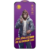 Защитное стекло 5D Anti-static Purple (тех.пак) для Apple iPhone 13 / 13 Pro / 14 (6.1") Черный
