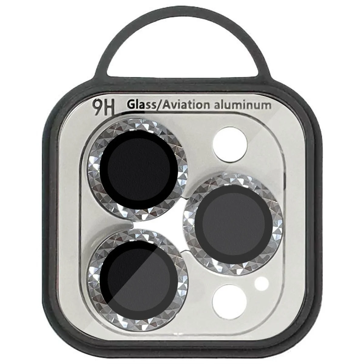 Захисне скло Metal Shine на камеру (в упак.) Apple iPhone 13 Pro / 13 Pro Max Срібний / Silver