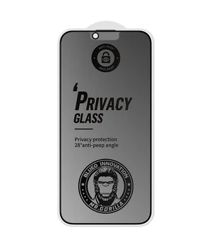 Захисне 2.5D скло Blueo Full Cover Anti-Peep Matte для Apple iPhone 13 Pro / 13 / 14 (6.1") Чорний