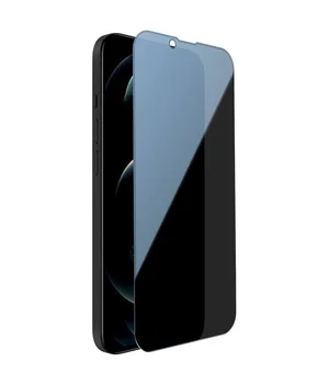Захисне скло Privacy 5D Matte (full glue) (тех.пак) Apple iPhone 13 / 13 Pro (6.1") Чорний