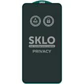Защитное стекло SKLO 5D Privacy (тех.пак) для Apple iPhone 13 / 13 Pro / 14 (6.1") Черный