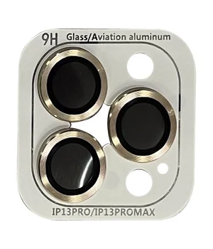 Защитное стекло Metal Classic на камеру (в упак.) для Apple iPhone 13 Pro / 13 Pro Max Золотой / Gold Защитное стекло Metal Classic на камеру (в упак.) для Apple iPhone 13 Pro / 13 Pro Max Золотой / Gold