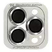 Захисне скло Metal Classic на камеру (в упак.) Apple iPhone 13 Pro / 13 Pro Max Срібний / Silver