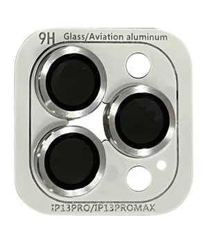 Защитное стекло Metal Classic на камеру (в упак.) для Apple iPhone 13 Pro / 13 Pro Max Серебряный / Silver Защитное стекло Metal Classic на камеру (в упак.) для Apple iPhone 13 Pro / 13 Pro Max Серебряный / Silver