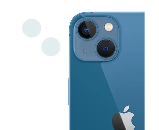 Гибкое защитное стекло 0.18mm на камеру (тех.пак) для Apple iPhone 13 mini / 13 Прозрачный