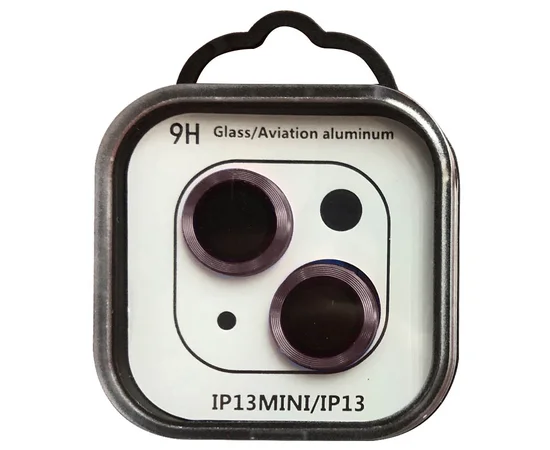 Защитное стекло Metal Classic на камеру (в упак.) для Apple iPhone 13 mini / 13 Розовый / Pink