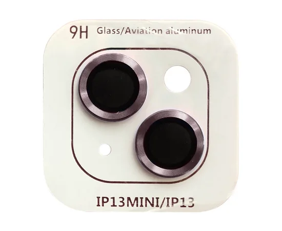 Защитное стекло Metal Classic на камеру (в упак.) для Apple iPhone 13 mini / 13 Розовый / Pink