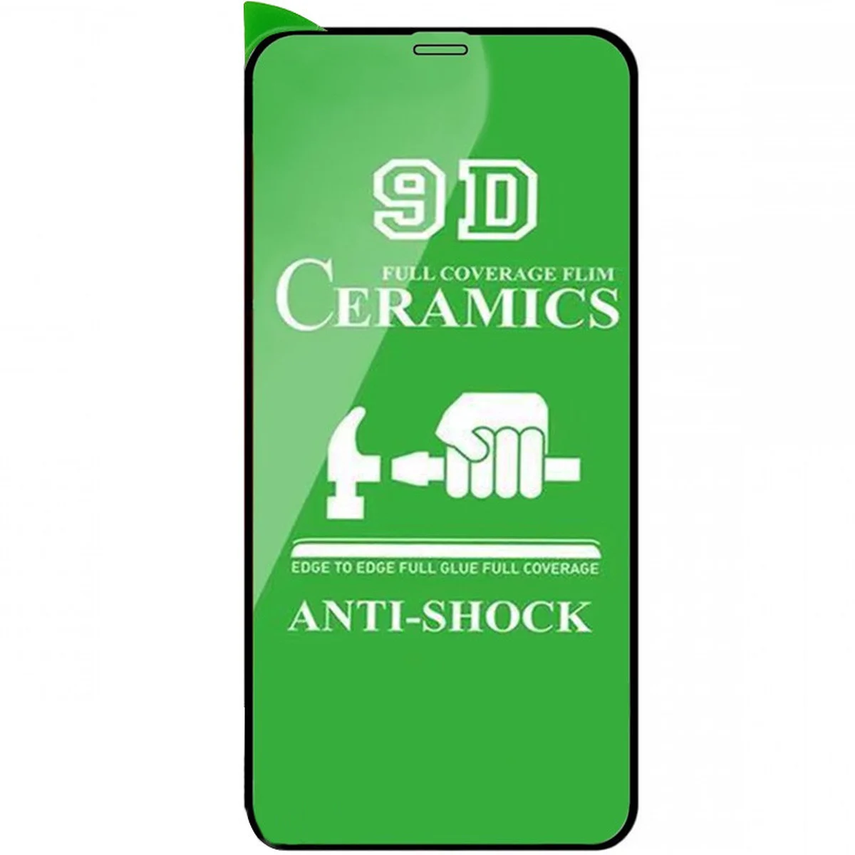 Защитная пленка Ceramics 9D (без упак.) для Apple iPhone 13 Pro Max / 14 Plus (6.7") Черный
