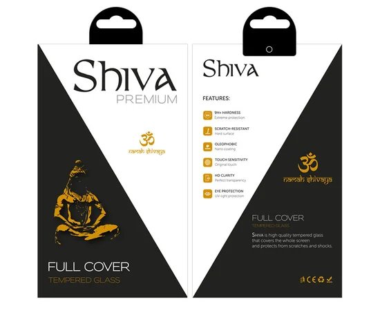 Захисне скло Shiva (Full Cover) для Apple iPhone 13 Pro Max / 14 Plus (6.7") Чорний