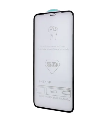 Захисне скло 5D Hard (full glue) (тех.пак) для Apple iPhone 13 Pro Max / 14 Plus (6.7 ") Чорний