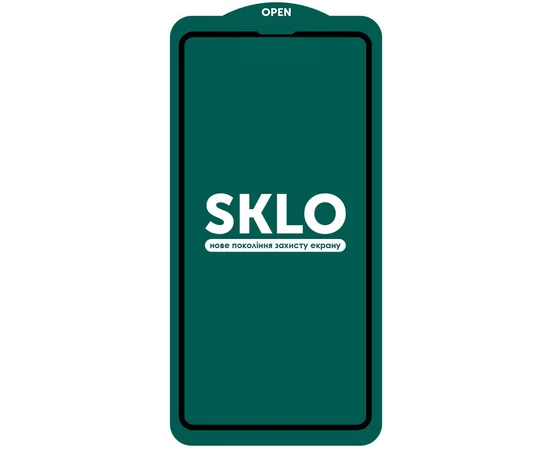 Защитное стекло SKLO 5D (full glue) (тех.пак) для Apple iPhone 13 Pro Max / 14 Plus (6.7") Черный