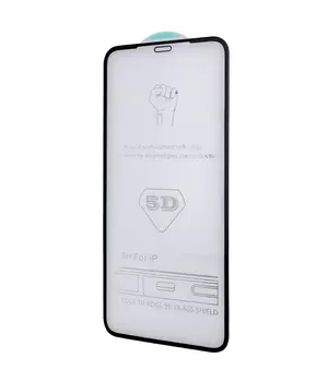 Захисне скло 5D Hard (full glue) (тех.пак) для Apple iPhone 13 Pro Max / 14 Plus (6.7 ") Чорний