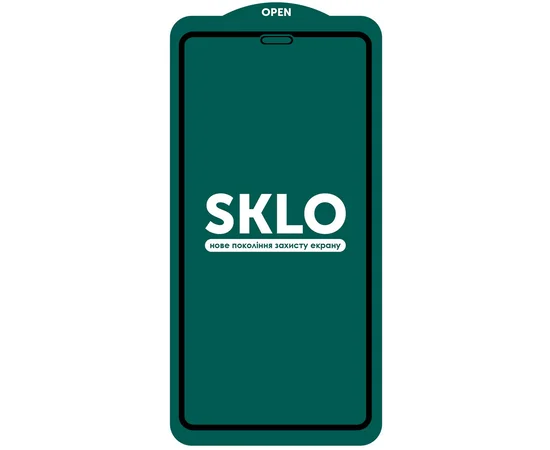 Защитное стекло SKLO 5D (full glue) для Apple iPhone 13 Pro Max / 14 Plus (6.7") Черный