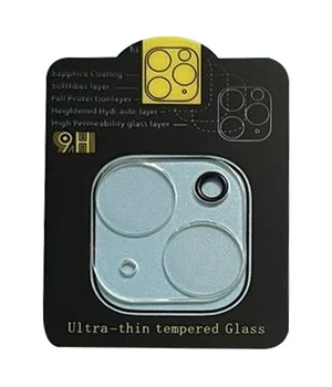 Защитное стекло на камеру Full Block (тех.пак) для Apple iPhone 14 (6.1") / 14 Plus (6.7") Прозрачный