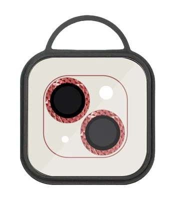 Защитное стекло Metal Shine на камеру (в упак.) для Apple iPhone 14 (6.1") / 14 Plus (6.7") Красный / Red