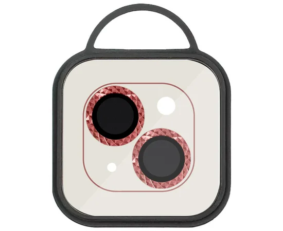 Защитное стекло Metal Shine на камеру (в упак.) для Apple iPhone 14 (6.1") / 14 Plus (6.7") Красный / Red