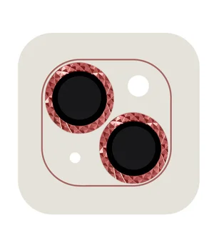 Защитное стекло Metal Shine на камеру (в упак.) для Apple iPhone 14 (6.1") / 14 Plus (6.7") Красный / Red