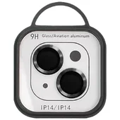 Защитное стекло Metal Classic на камеру (в упак.) для Apple iPhone 14 (6.1") / 14 Plus (6.7") Черный / Midnight