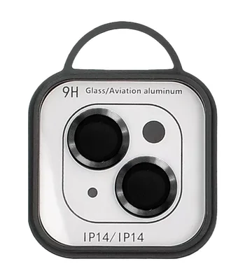 Защитное стекло Metal Classic на камеру (в упак.) для Apple iPhone 14 (6.1") / 14 Plus (6.7") Черный / Midnight