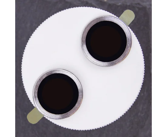 Защитное стекло Metal Classic на камеру (в упак.) для Apple iPhone 14 (6.1") / 14 Plus (6.7") Серебряный / Silver