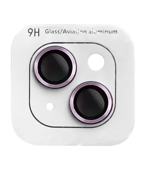 Захисне скло Metal Classic на камеру (в упак.) Apple iPhone 14 (6.1") / 14 Plus (6.7") Фіолетовий / Purple