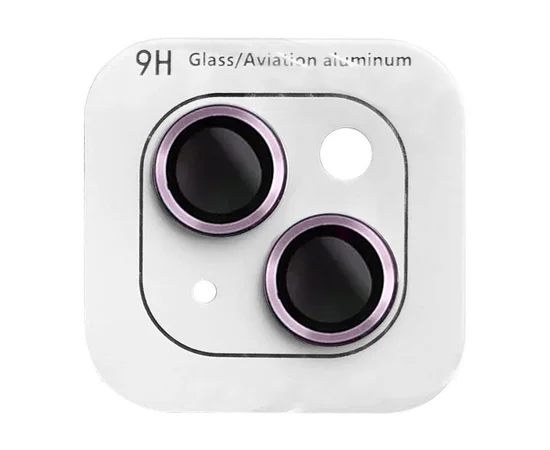 Захисне скло Metal Classic на камеру (в упак.) Apple iPhone 14 (6.1") / 14 Plus (6.7") Фіолетовий / Purple