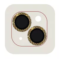 Захисне скло Metal Shine на камеру (в упак.) Apple iPhone 14 (6.1") / 14 Plus (6.7") Золотий / Gold