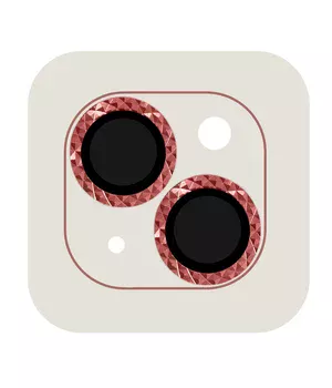 Захисне скло Metal Shine на камеру (в упак.) Apple iPhone 14 (6.1") / 14 Plus (6.7") Червоний / Red