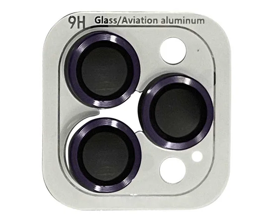 Захисне скло Metal Classic на камеру (в упак.) Apple iPhone 14 Pro (6.1") / 14 Pro Max (6.7") Темно-Фіолетовий / Deep Purple