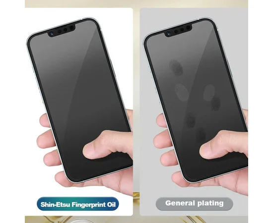 Захисне 2.5D скло Blueo Corning Gorilla Glass для Apple iPhone 14 Pro (6.1") Чорний