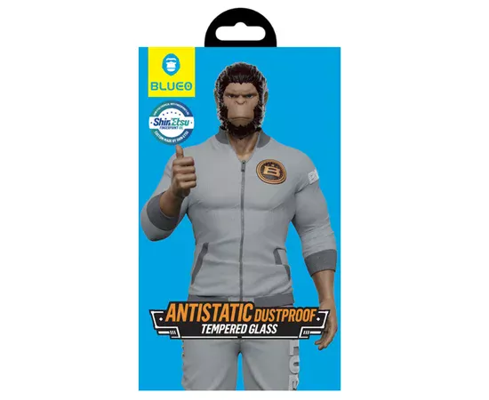 Захисне 2.5D скло Blueo Silk Full Cover HD для Apple iPhone 14 Pro (6.1") Чорний