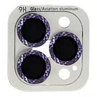 Захисне скло Metal Shine на камеру (в упак.) Apple iPhone 14 Pro (6.1") / 14 Pro Max (6.7") Темно-Фіолетовий / Deep Purple