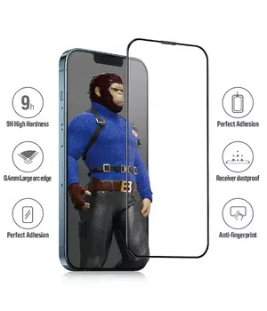 Защитное 2.5D стекло Blueo Corning Gorilla Glass для Apple iPhone 14 Pro (6.1") Черный Защитное 2.5D стекло Blueo Corning Gorilla Glass для Apple iPhone 14 Pro (6.1") Черный