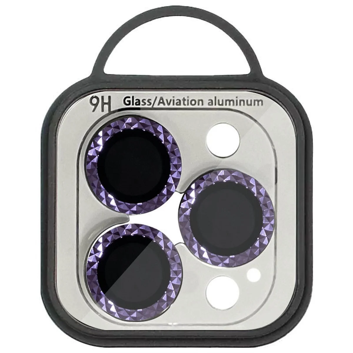 Захисне скло Metal Shine на камеру (в упак.) Apple iPhone 14 Pro (6.1") / 14 Pro Max (6.7") Темно-Фіолетовий / Deep Purple