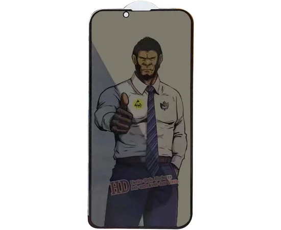 Захисне скло Privacy 5D Anti-Static (тех.пак) для Apple iPhone 14 Pro (6.1") Чорний