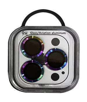 Защитное стекло Metal Classic на камеру (в упак.) для Apple iPhone 14 Pro (6.1") / 14 Pro Max (6.7") Сиреневый / Rainbow Защитное стекло Metal Classic на камеру (в упак.) для Apple iPhone 14 Pro (6.1") / 14 Pro Max (6.7") Сиреневый / Rainbow