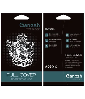 Защитное стекло Ganesh (Full Cover) для Apple iPhone 14 Pro Max (6.7") Черный
