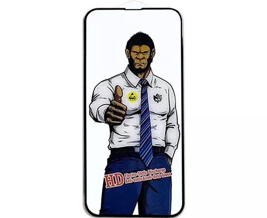 Защитное стекло 5D Anti-static Pro (full glue) (тех.пак) для Apple iPhone 14 Pro Max (6.7") Черный