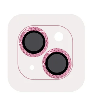 Защитное стекло Metal Shine на камеру (в упак.) для Apple iPhone 15 (6.1") / 15 Plus (6.7") Розовый / Pink Защитное стекло Metal Shine на камеру (в упак.) для Apple iPhone 15 (6.1") / 15 Plus (6.7") Розовый / Pink