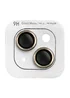 Захисне скло Metal Classic на камеру (в упак.) Apple iPhone 15 (6.1") / 15 Plus (6.7") Золотий / Gold