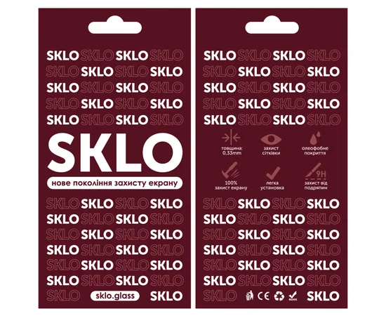 Захисне скло SKLO 3D (full glue) для Apple iPhone 15 (6.1") Чорний