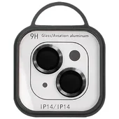 Защитное стекло Metal Classic на камеру (в упак.) для Apple iPhone 15 (6.1") / 15 Plus (6.7") Черный / Midnight