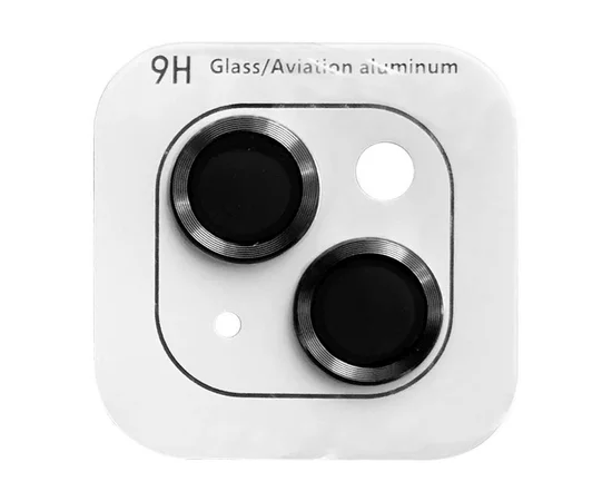 Захисне скло Metal Classic на камеру (в упак.) Apple iPhone 15 (6.1") / 15 Plus (6.7") Чорний / Midnight