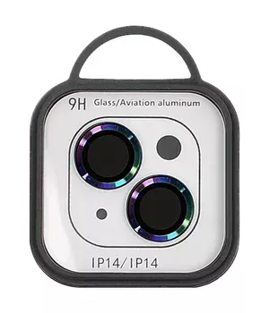 Защитное стекло Metal Classic на камеру (в упак.) для Apple iPhone 15 (6.1") / 15 Plus (6.7") Сиреневый / Rainbow Защитное стекло Metal Classic на камеру (в упак.) для Apple iPhone 15 (6.1") / 15 Plus (6.7") Сиреневый / Rainbow